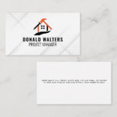 Carte De Visite Construction | Menuiserie | Réparation à domicile (Devant / Derrière)