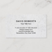 Carte De Visite Construction Métal Maison Logo Immobilier moderne (Dos)