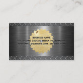 Carte De Visite Construction | Metallique | Bois (Dos)