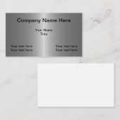 Carte De Visite Construction métallique de regard vos propres (Devant / Derrière)