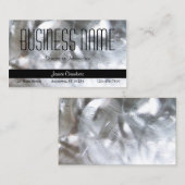 Carte De Visite Construction métallique en argent brossé (Devant / Derrière)