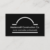 Carte De Visite Construction moderne à deux côtés (Devant)