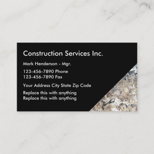 Carte De Visite Construction moderne Businesscards (Devant)