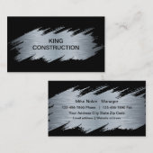 Carte De Visite Construction Moderne Cool (Devant / Derrière)
