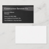 Carte De Visite Construction Moderne Cool (Devant / Derrière)