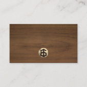 Carte De Visite Construction moderne de charpentier en bois (Devant)