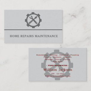 Carte De Visite Construction moderne d'homme à tout faire logo per