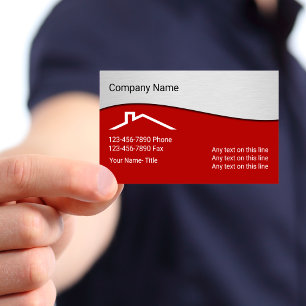 Carte De Visite Construction moderne d'immobiliers