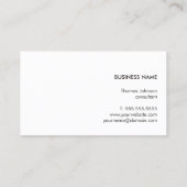 Carte De Visite Construction moderne élégante en bois gris foncé (Dos)