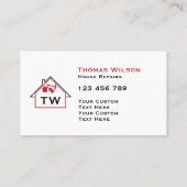 Carte De Visite Construction moderne Handman Carpenter Outils (Dos)