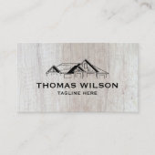 Carte De Visite Construction moderne Handman Carpenter Outils Bois (Devant)