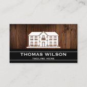 Carte De Visite Construction moderne Handman Carpenter Outils Bois (Devant)