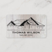 Carte De Visite Construction moderne Handman Carpenter Outils Bois (Devant)