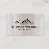 Carte De Visite Construction moderne Handman Carpenter Outils Bois (Devant)