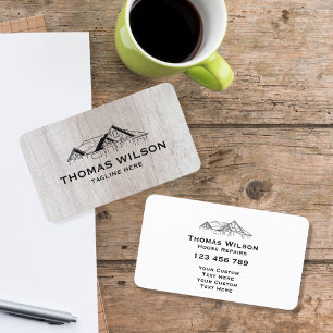 Carte De Visite Construction moderne Handman Carpenter Outils Bois