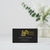 Carte De Visite Construction moderne Handman Carpenter Outils Bois (Debout devant)