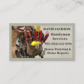 Carte De Visite Construction moderne Handyman Carpenter (Devant)