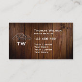 Carte De Visite Construction moderne Handyman Carpenter Outils Bus (Dos)