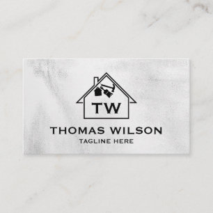 Carte De Visite Construction moderne Handyman Carpenter Outils Bus