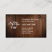 Carte De Visite Construction moderne Handyman Carpenter Outils Bus (Dos)