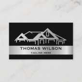 Carte De Visite Construction moderne Handyman Carpenter Outils Bus (Devant)