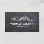 Carte De Visite Construction moderne Handyman Carpenter Outils Bus (Devant)