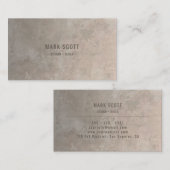 Carte De Visite Construction Moderne Minimaliste (Devant / Derrière)
