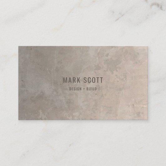 Carte De Visite Construction Moderne Minimaliste (Devant)
