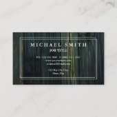 Carte De Visite Construction Moderne & Texture Bois Minimal (Dos)