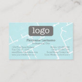 Carte De Visite Construction ou architecte - Plan directeur et log (Dos)