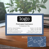 Carte De Visite Construction ou architecte - Plan directeur et log