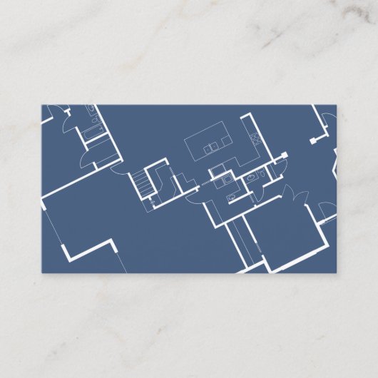 Carte De Visite Construction ou architecte - Plan directeur et log (Devant)
