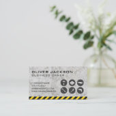 Carte De Visite Construction | Outils Builder | Attention Concrète (Debout devant)