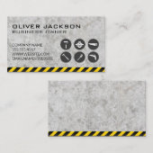 Carte De Visite Construction | Outils Builder | Attention Concrète (Devant / Derrière)