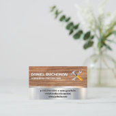 Carte De Visite Construction | Outils | Métal | Bois (Debout devant)