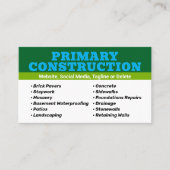 Carte De Visite Construction patriotique (Devant)