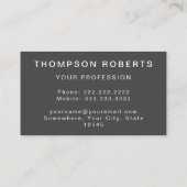 Carte De Visite Construction Plaque métallique rouillée Profession (Dos)