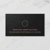 Carte De Visite Construction professionnelle de toiture en or (Devant)