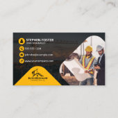Carte De Visite Construction professionnelle Entrepreneur Construc (Devant)
