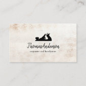 Carte De Visite Construction professionnelle et menuiserie (Devant)