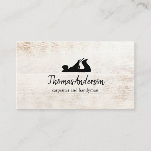 Carte De Visite Construction professionnelle et menuiserie (Devant)