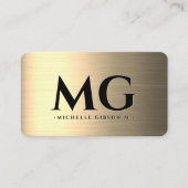 Carte De Visite Construction professionnelle Faux Or Moderne (Devant)