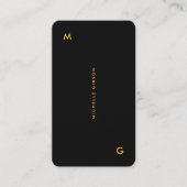 Carte De Visite Construction Professionnelle Jaune Noir Minimalist (Devant)