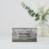 Carte De Visite Construction Professionnelle Métal & Pierre Modern (Debout devant)