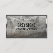 Carte De Visite Construction Professionnelle Métal & Pierre Modern (Devant)