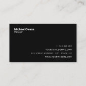 Carte De Visite Construction professionnelle moderne (Dos)