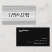 Carte De Visite Construction professionnelle moderne (Devant / Derrière)