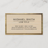Carte De Visite Construction Professionnelle Moderne Bois #2 (Dos)