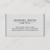Carte De Visite Construction Professionnelle Moderne Bois Blanc (Dos)
