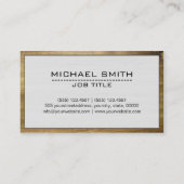 Carte De Visite Construction Professionnelle Moderne Bois Blanc #3 (Dos)